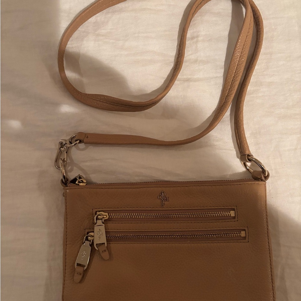 Cole Haan Light Brown Leather Crossbody Bag